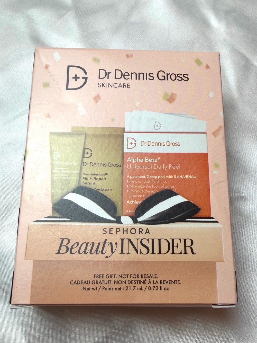 Dr. Dennis Gross Sephora Beauty Insider Set: Peel, Cream, & Serum New In Box
